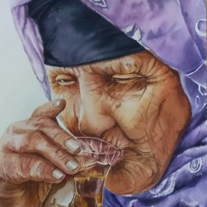 تابلو نقاشی مادربزرگ