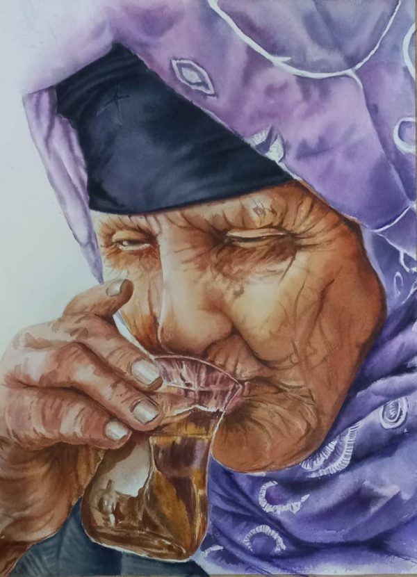 تابلو نقاشی مادربزرگ